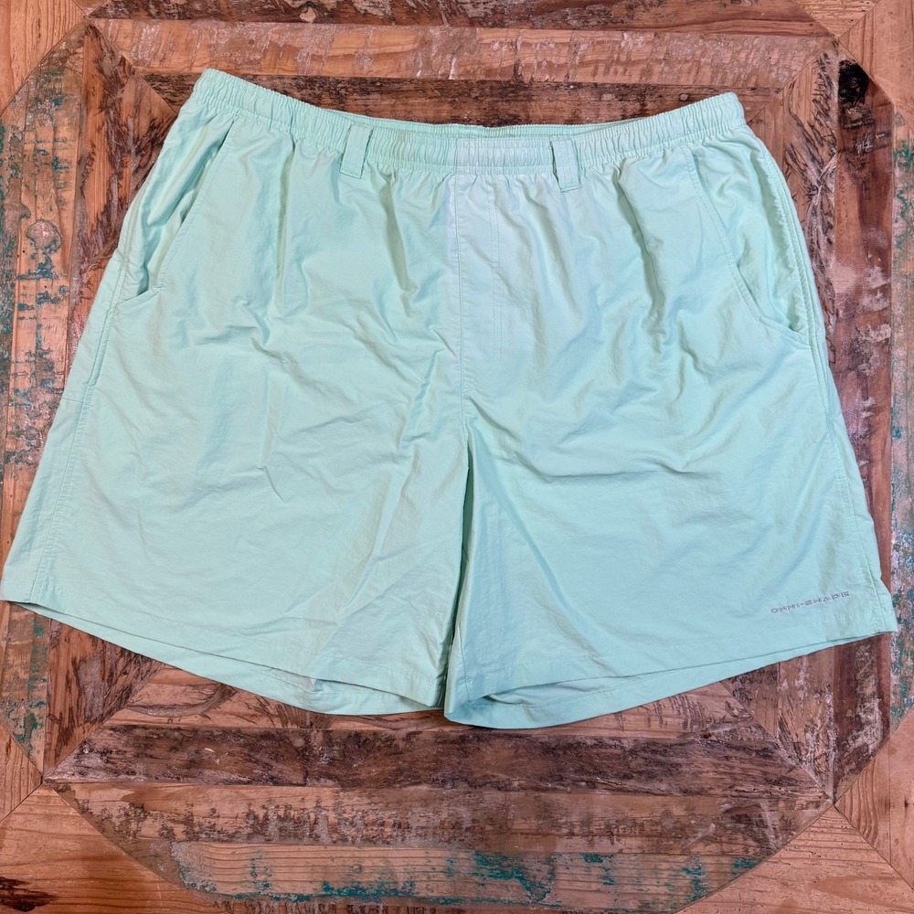 Columbia PFG Backcast IV Men's XXL OmniShade Fishing Coastal Mint Green